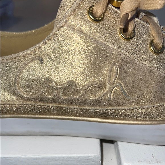 Coach Gold Women's Sneakers - Picture 2 of 12